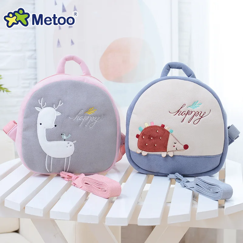 

Baby Kids Cute Cartoon Plush Backpack Boys Girls PP cotton Soft Bags Kindergarten Children SchoolBags Lovely Anti-Lost Bag Metoo