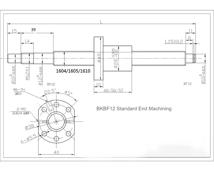 ; шарикового винта SFU1204 SFU1604 SFU1605 SFU1610 SFU2005 SFU2010 SFU2505 SFU2510 SFU3205 SFU3206 SFU3210 SFU4005 фрезерный станок с ЧПУ