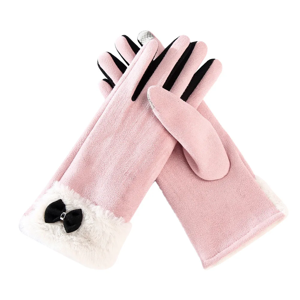 Теплые зимние спортивные перчатки для девушек и женщин; удобные перчатки L50/1226