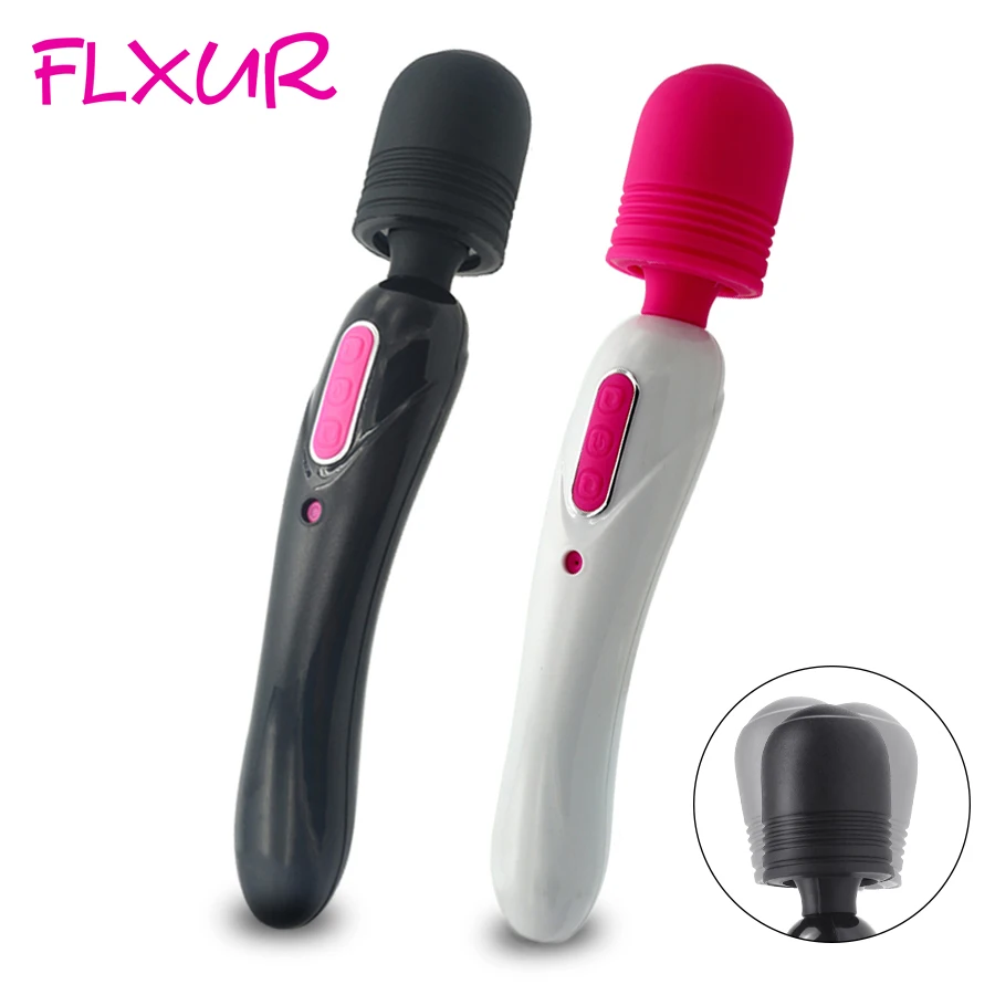 Вибратор FLXUR Волшебная палочка с двойным мотором и зарядкой от USB мощный массажер