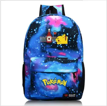 

New Pokemon Gengar fashion casual Men's Backpack Anime Luminous teenagers Men women Student Cartoon School Bag Capacity Mochilas