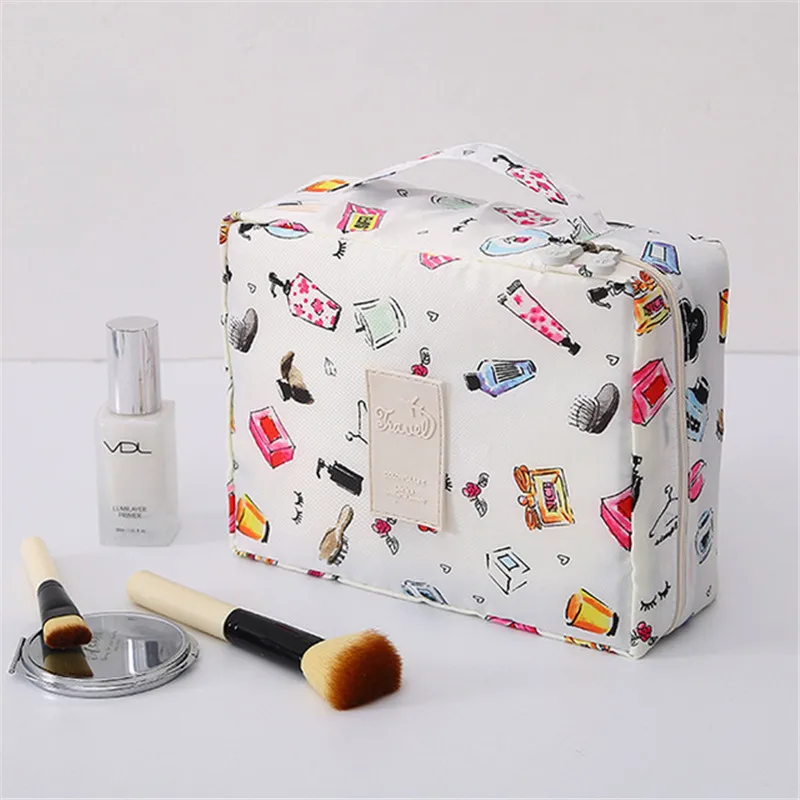 

Multi-function Travel Cosmetic Bag Ladies Convenient Waterproof Toiletries Storage Bag Large-capacity Square Cosmetic Bag 2019