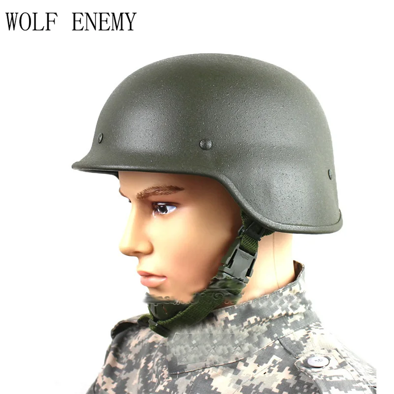 US PASGT M88 Шлем тактический боевой полный Военные Вентиляторы из стали шлем, полный стальной 59-63 см - Цвет: Olive Drab