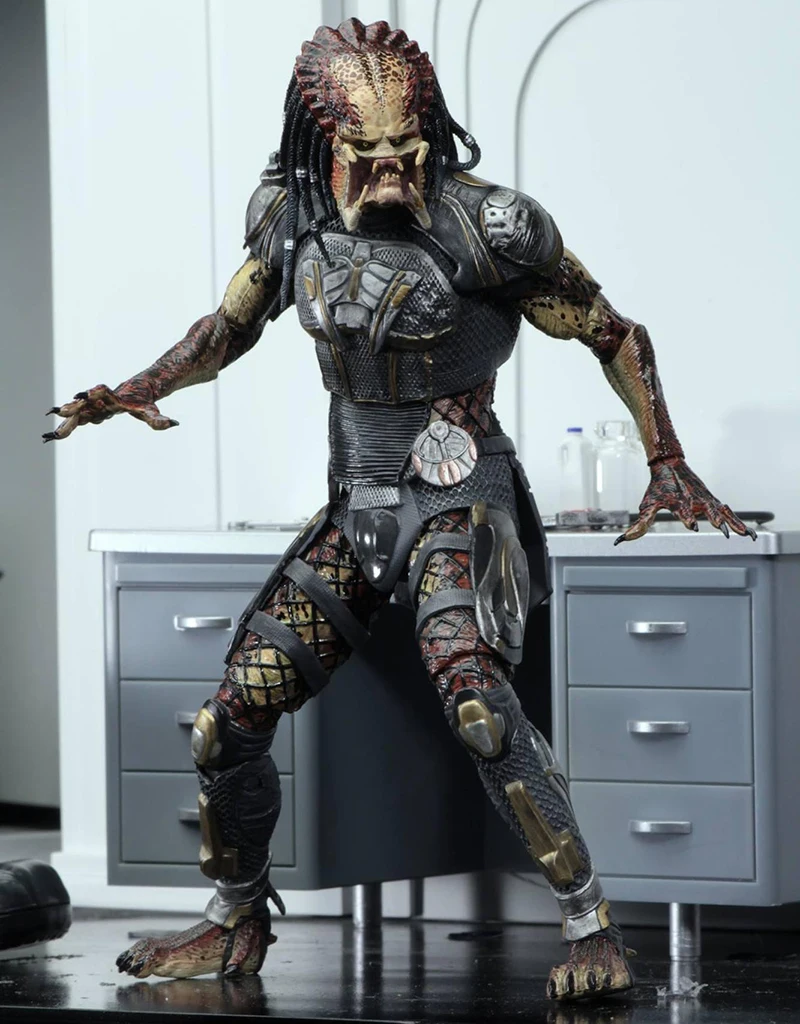 New Type NECA Aliens vs Predator Fugitive Predator Unmasked Scarface PVC Action Figure Toy (10)