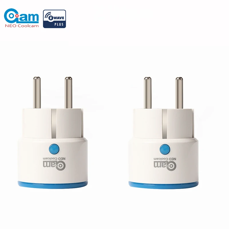 Achat NEO COOLCAM NAS WR01ZE 2 pcs lot Zwave Sortie Plugin Smart Plug Power UE Socket Smart Domotique Système D alarme maison