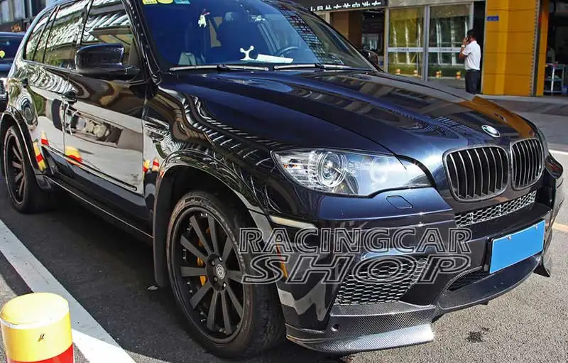 AK Style REAL CARBON FIBER FRONT LIP SPOILER SPLITTER for BMW E70 E71 X5M X6M