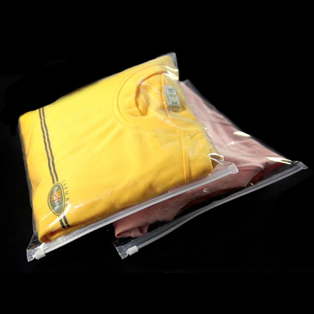 Zip Lock Plastic Bags Clothes Packaging 20pcs 30x40cm Clear Plastic