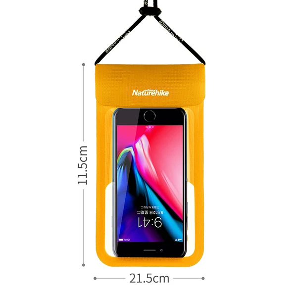 Yellow Large Size Водонепроницаемый чехол для iPhone с сенсорным экраном, без песка, для пляжа, для мобильного телефона, водонепроницаемый чехол, прозрачная сумка для плавания, серфинга, дайвинга - Цвет: Yellow Large Size