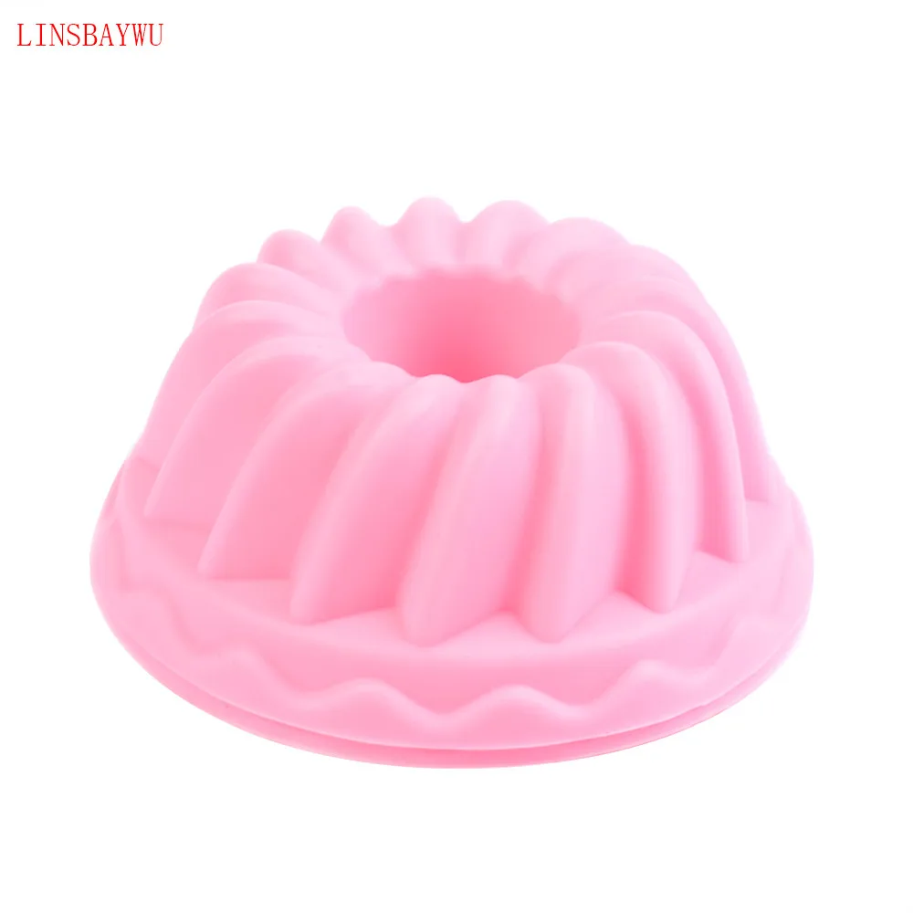 1pc 7*7*3.5cm Ring Shaped Silicone Cake Mold 3D Sugarcraft Chocolate