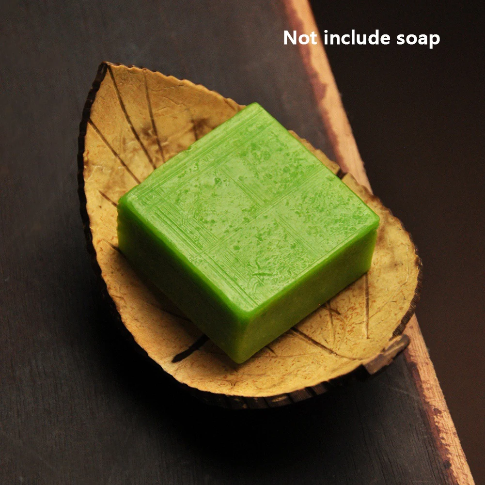 لا الحفر مربع صابون يدوي الصنع طبق أوراق على شكل الحمام قابلة لإعادة الاستخدام رف الاكسسوارات تخزين الحاويات خشبية المنزل حامل