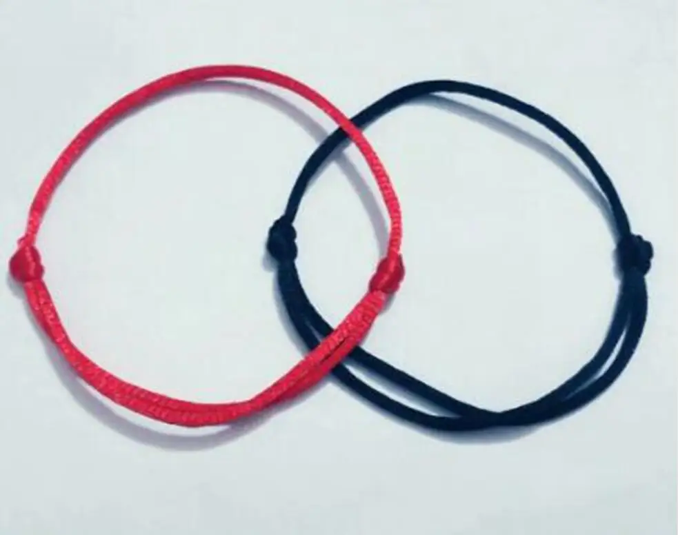 

Mixed Color 100pcs/lot KABBALAH HAND Made Black Red String Bracelet Jewelry Kabala Good Luck Bracelet Protection Women Men