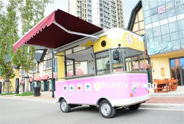 Разработанный Многофункциональный уличный фургон для еды/Трейлер для перевозки продуктов/электрический грузовик для пищевых продуктов
