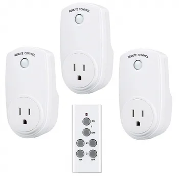 

Universal 433mhz RF Wireless Remote Control US Plug Socket AC220V Power Outlet Compatible Broadlink RM Pro+ For Smart Home