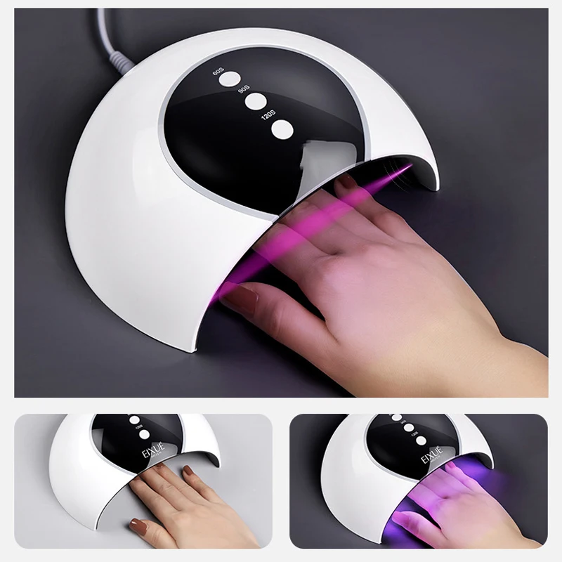 

UV Lamp LED Nail Lamp Nail Dryer For All Gels Polish Sun Light Lamp Dryer Infrared Sensing Timer Smart LCD Display Manicure