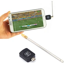 Micro USB Mini DVB-T HD TV Tuner Digital Satellite Dongle Receiver+Antenna For Android 4.03-4.10 Phone Mobile TV Tuner