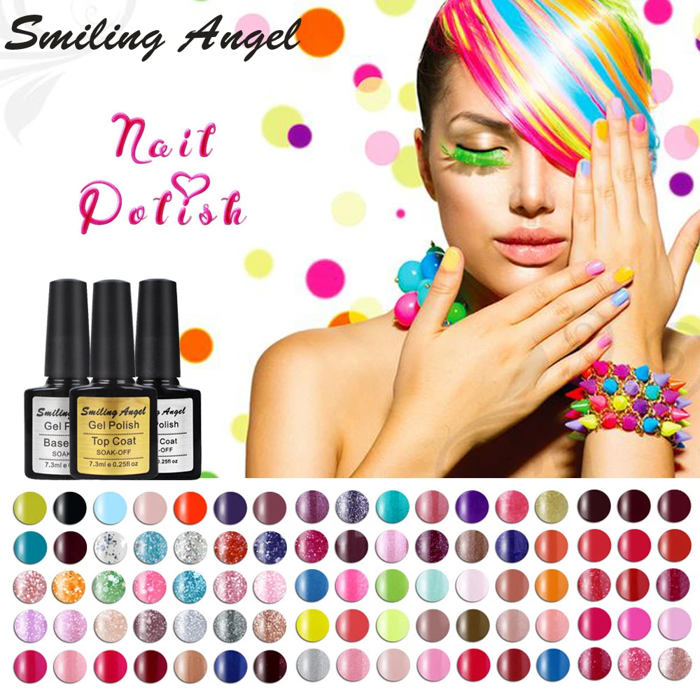 Smiling Angel 236 Colors UV Nail Gel Polish Long Lasting UV LED Nail