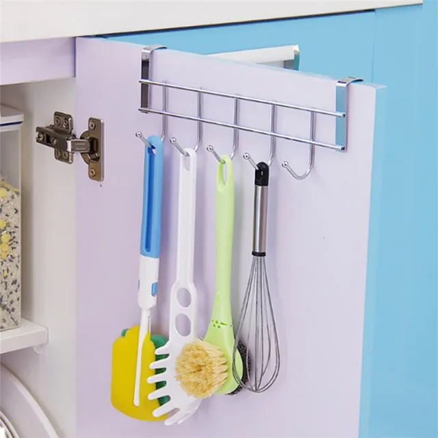 Cucina Rack di Stoccaggio Armadio Gancio Appendiabiti Hanger Cassa Dell'organizz Cucina Rack di Stoccaggio Armadio Gancio Appendiabiti Hanger Cassa Dell'organizz