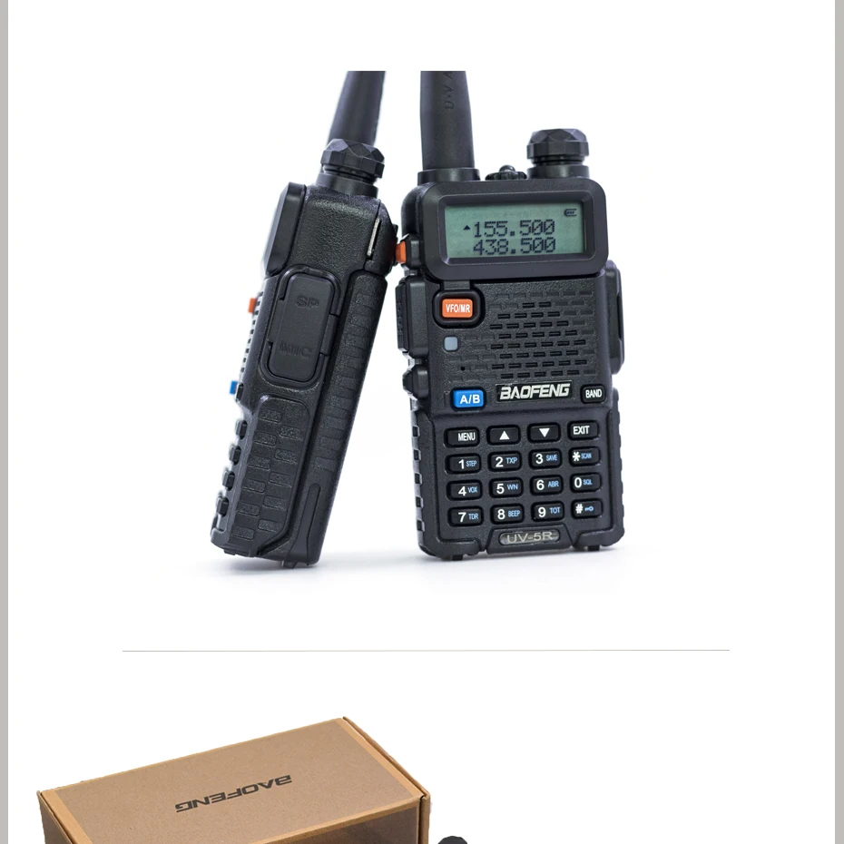 УФ 5R Baofeng Любительское радио CB Walkie Talkie Dual Band UV5R Портативный трансивер VHF UHF FM 5R охоты радио 128CH VOX Walky Talky