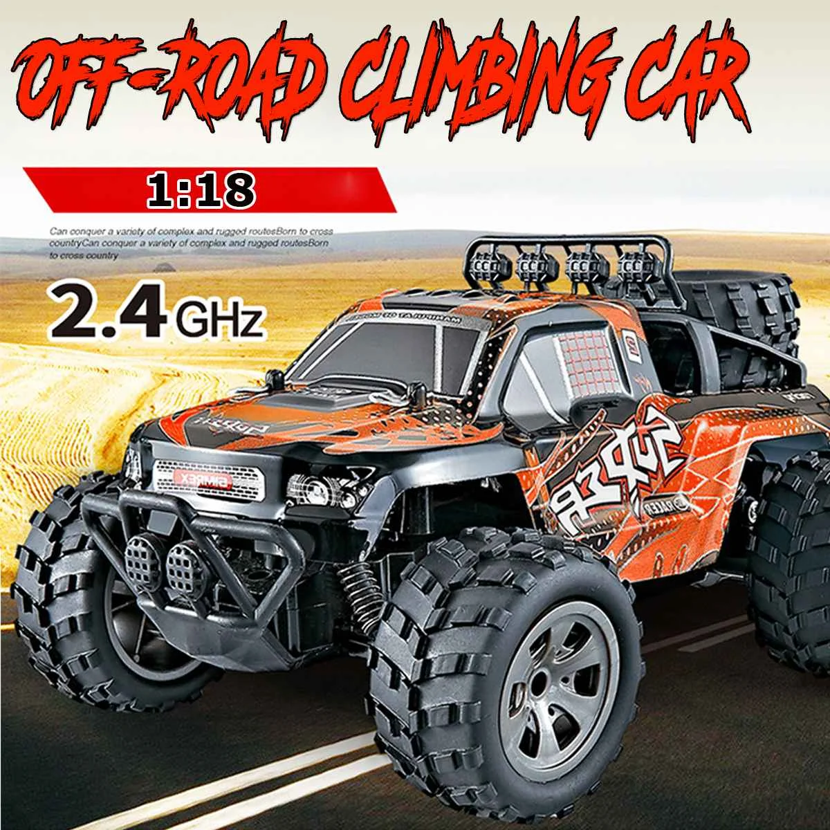 

1/18 2.4g RC Car Crawler High Speed Remote Control Climbing Car Model Off-Road Vehicle Toys Romote Truck Toys Racing Car