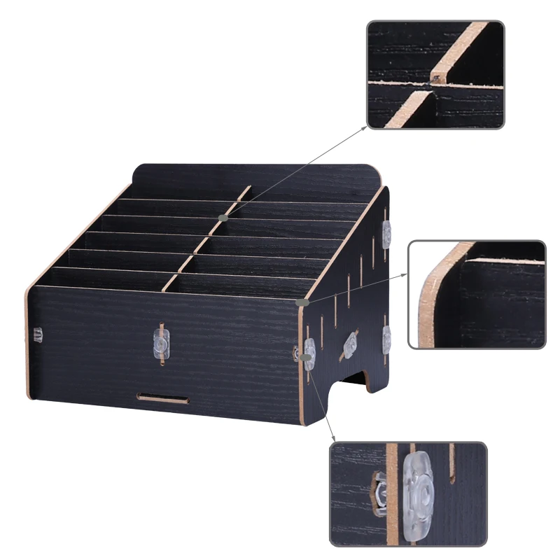 Мультифункциональный деревянный ящик для хранения Ящики электронный мобильный телефон Ремонтный комплект Caixa De Ferramentas