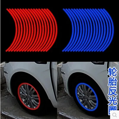 Car-styling Wheel Rim Reflective Sticker For Ford EDGE Explorer EXPEDITION EVOS START C-MAX S-MAX B-MAX | Автомобили и мотоциклы