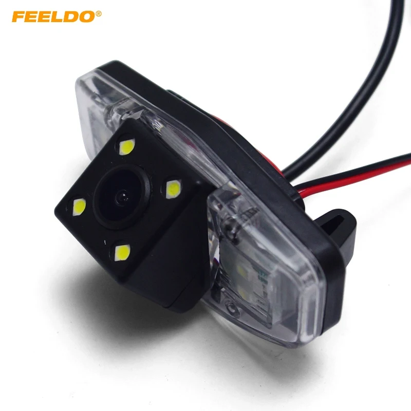 FEELDO 1Pc Car Rear View Camera With LED For Honda Accord/Pilot/Civic/Odyssey Reversing Backup #FD-1015 | Автомобили и мотоциклы