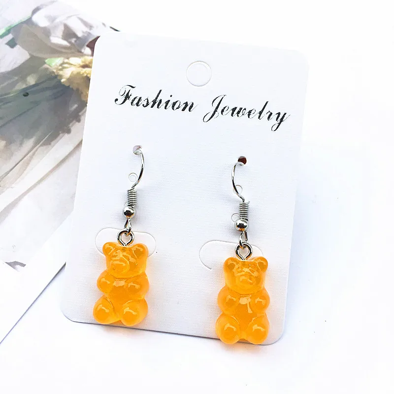 

Gummy Bear Earrings Newest Fashion Earrings For Women European Design Drop Earrings Gift For Friend Drop Shipping