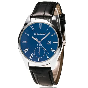 

Retro Quartz watch men's high-end blue glass life waterproof distinguished men and women couple table F-011 bamboo pattern strap