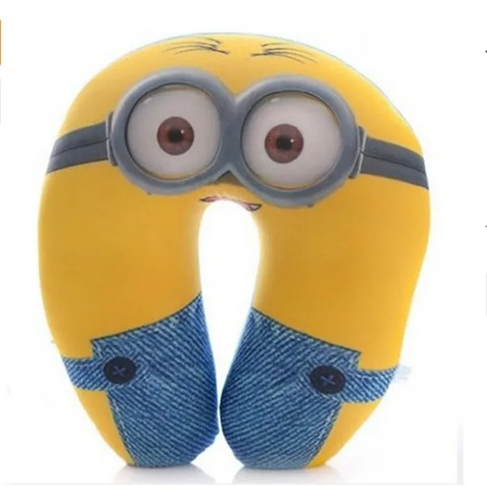

Free Shipping Cute Cartoon Despicable Me Jorge Stewart Dave Travel comfort Foam Particles Pillow U Shape Nap Neck Pillows