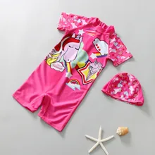 Детский купальный костюм для маленьких мальчиков и девочек, детская пляжная одежда для купания с рисунком динозавра, единорог, динозавр полосатая блузка, купальник