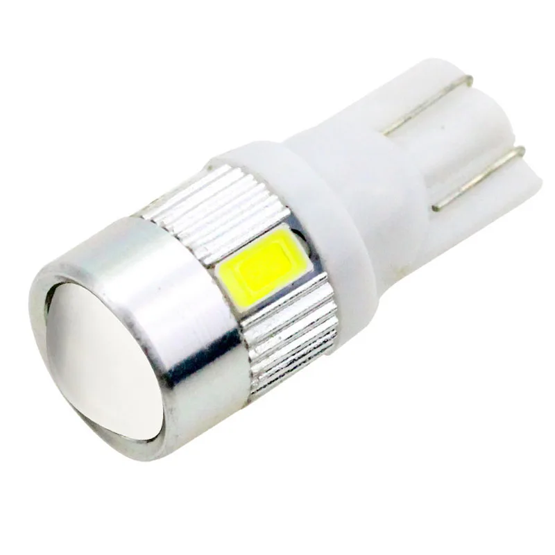 

White Color T10 5630 6SMD LED High Power Car Auto Lights Parking Bulb Lamp 12V