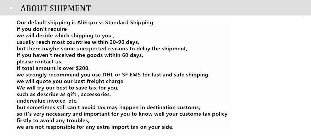 shipment