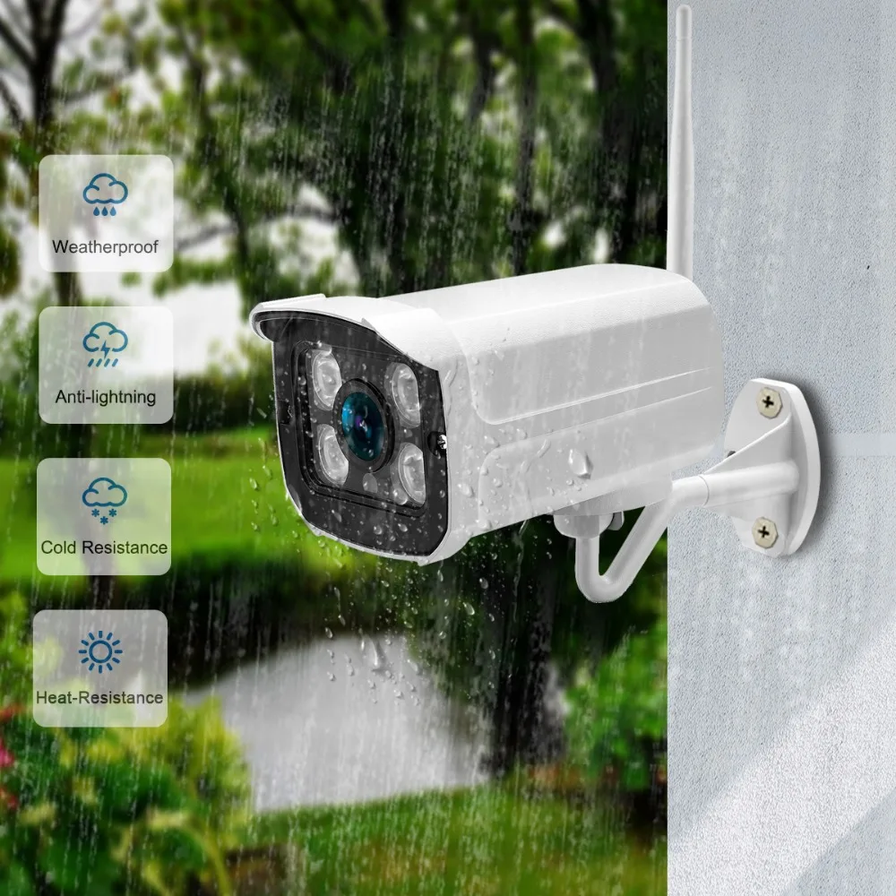 Камера видеонаблюдения ANBIUX HD 1080P беспроводная 32 ГБ SD карта 2 МП 1 Wi Fi ИК ночное