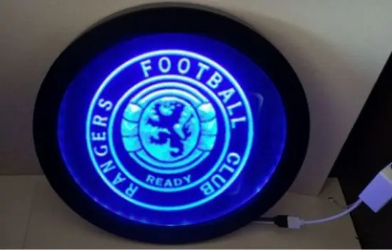 

fby07 Glasgow Rangers Scotland RGB led Multi Color wireless control beer bar pub club neon light sign Special gift