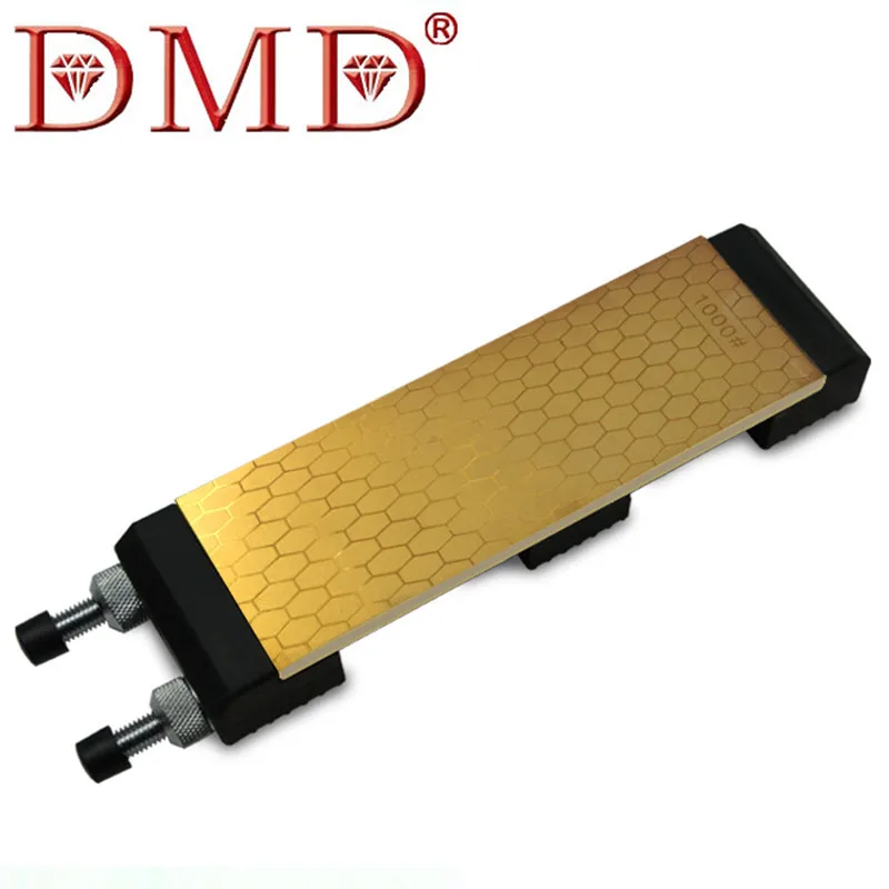 DMD Titanium Diamond whetstone Double Sided 400 and 1000 grits With Size 200*70*8mm Knife Sharpening Stone with Holder h4