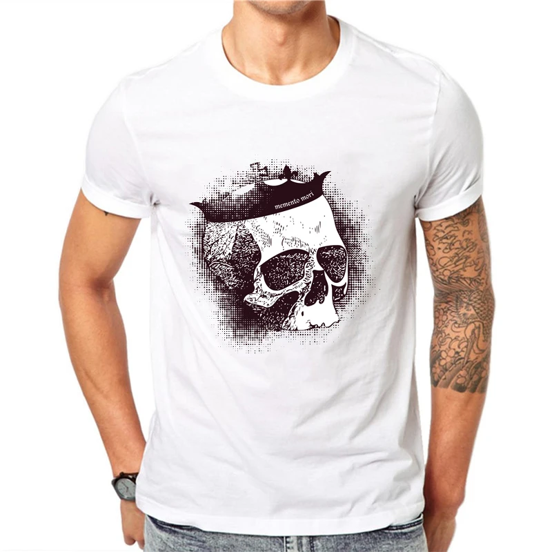 LettBao New brand Skulls T Shirts Men short sleeves 100% Cotton Round ...