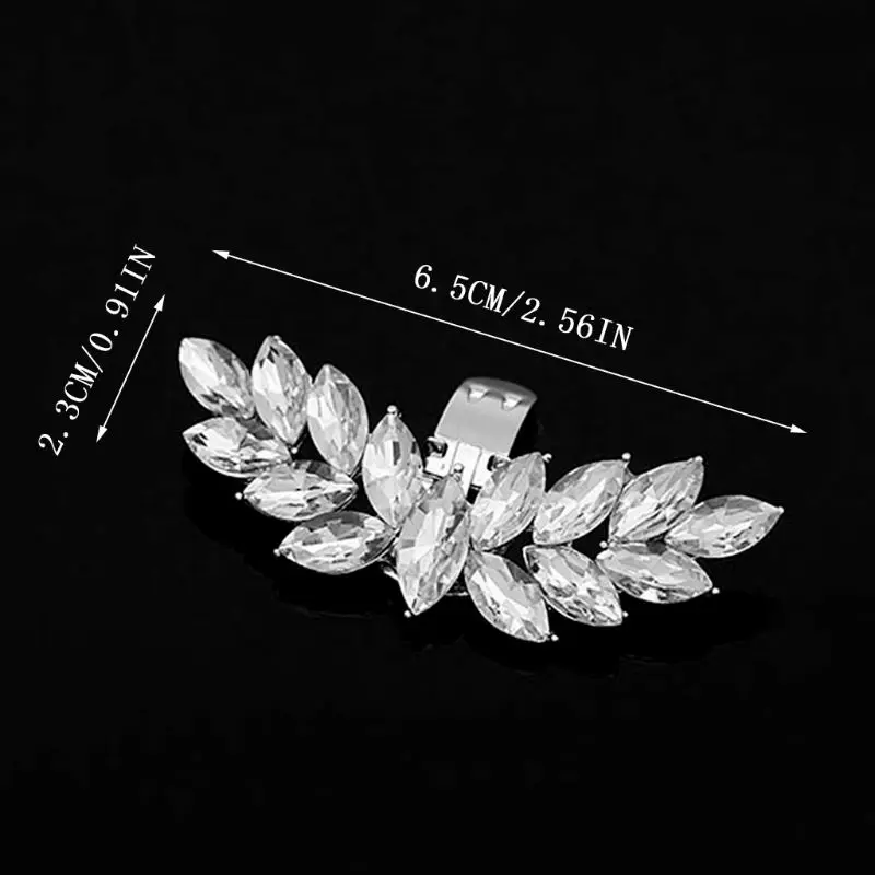 Rhinestone обуви клип крылья амулеты «сделай сам» Для женщин Свадебные туфли на высоком каблуке Мода пряжки аксессуары украшения из ткани