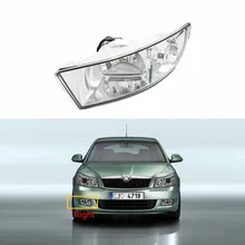 Для Skoda Octavia A6 MK2 FL 2009 2010 2011 2012 2013 автомобиль-Стайлинг правая сторона Передняя Галогенные Противотуманные фары туман лампа с 2 отверстия