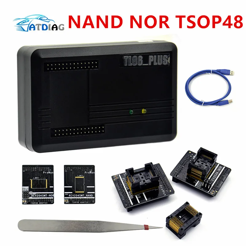 Программатор NAND ProMan Professional Программирование nand flash/NAND NOR TSOP48 FLASH программатор TL866