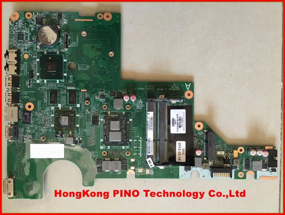 

637584-001 for HP CQ42 Laptop Motherboard i3-370 cpu on board HM55 ATI VGA DDR3 100% Tested