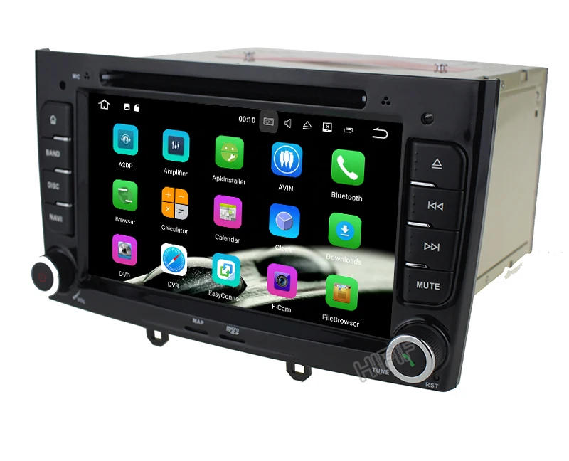 Top IPS 7 inch 1024*600 Octa Core Android 8.0 4G RAM 32GROM Multimedia Car dvd Player For Peugeot 308 408 with wifi radio GPS BT RDS 12