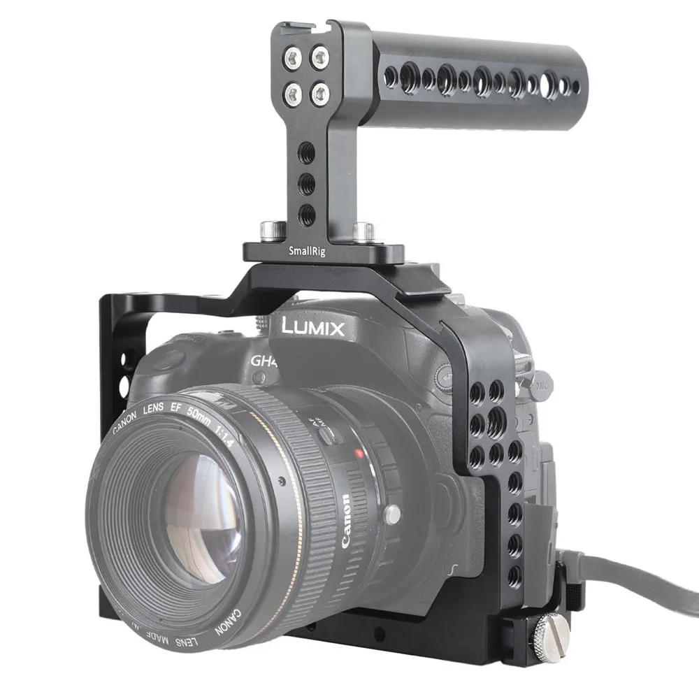 SmallRig GH4/GH3 клетка для Panasonic Lumix DMC-GH4/DMC-GH3 клетка для камеры с верхней ручкой и HDMI зажим комплект-1980