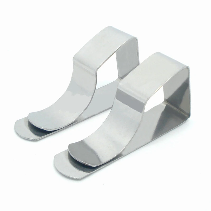 8Pcs Mini Stainless Steel Table Cloth Cover Clamps Strong Simple Table Cloth Clips Quality Metal Pegs For Picnic Wedding Used