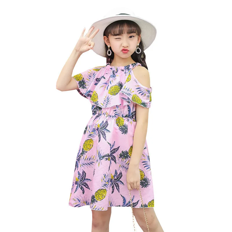 2019 г. Летнее платье-пачка для девочек, платья детская одежда шифоновое платье принцессы летнее платье вечерние костюмы, детская одежда