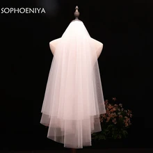 Новое поступление, недорогая Фата для невесты цвета слоновой кости,, свадебные аксессуары, veu de noiva velo de novia, свадебная вуаль, свадебные аксессуары