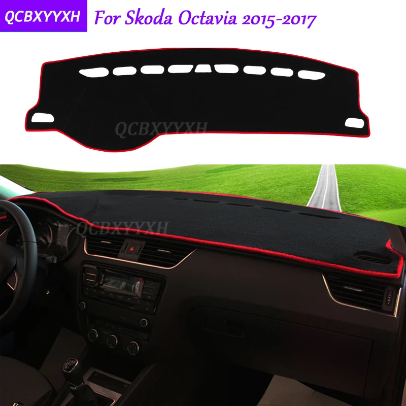 

For Skoda Octavia 2015-2017 Dashboard Mat Protective Interior Photophobism Pad Shade Cushion Car Styling Auto Accessories