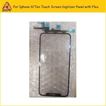 

2PCS/LOT Brand New High-Sensitivity Touch Panel for Iphone X/TEN Touch Screen Digitzer Panel Sensor Glass with Flex Cable Parts