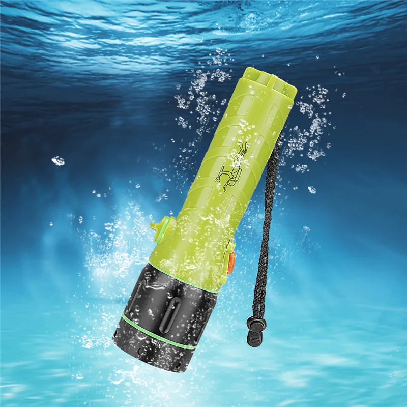 SANYI Супер Яркий Профессиональный флэш-светильник для дайвинга светодиодный T6 Водонепроницаемый подводный флэш-светильник фонарь USB Перезаряжаемый