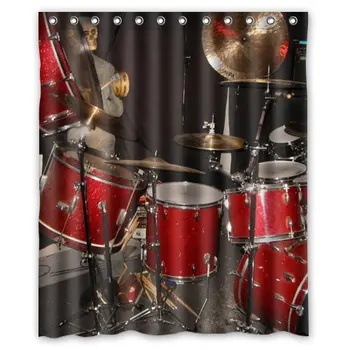 

Drums image Shower Curtain 60 x 72 Inch Bathroom