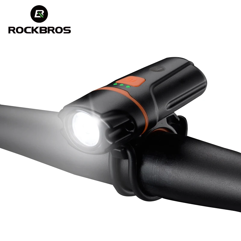 Sale ROCKBROS Bicycle Front Rechargeable Light Cycling Bike Flashlight Waterproof Headlight Bicycle Lamp Power Bank Bike Accessories 0